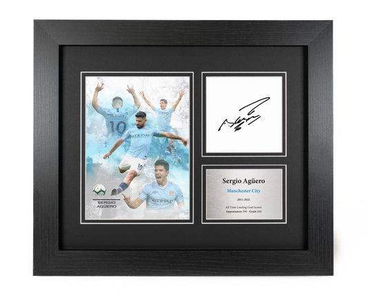 Sergio Agüero Manchester City Preprint Display