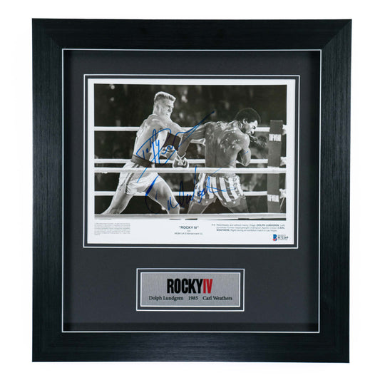 ROCKY IV - Dolph Lundgren vs Carl Weathers - Signed