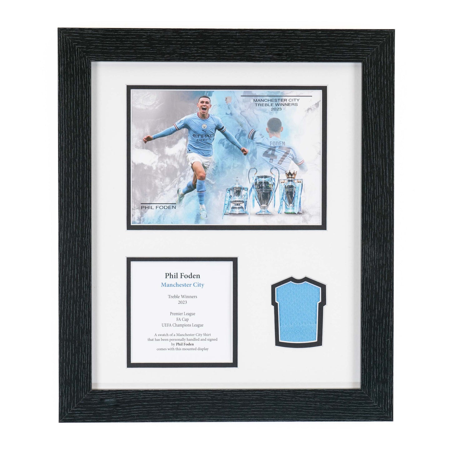 Manchester City - Foden Treble - White Mount Portrait SWATCH-IT