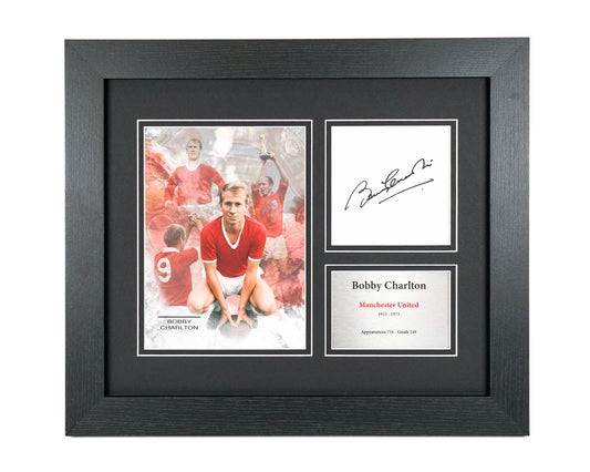 Bobby Charlton Manchester United Preprint Display