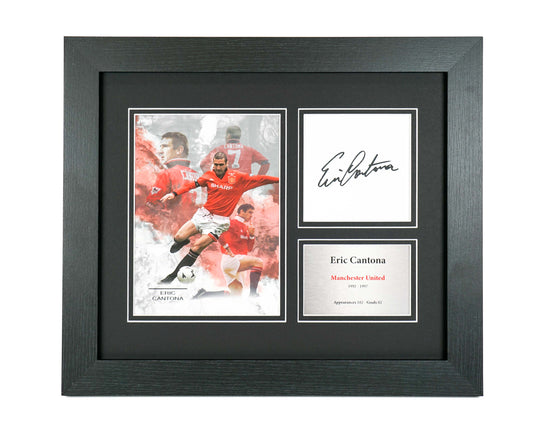 Eric Cantona Manchester United Preprint Display