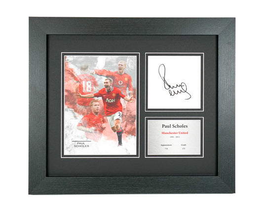 Paul Scholes Manchester United Preprint Display