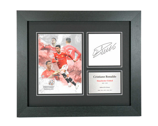 Cristiano Ronaldo Manchester United Preprint Display