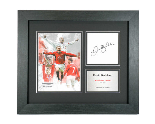 David Beckham Manchester United Preprint Display