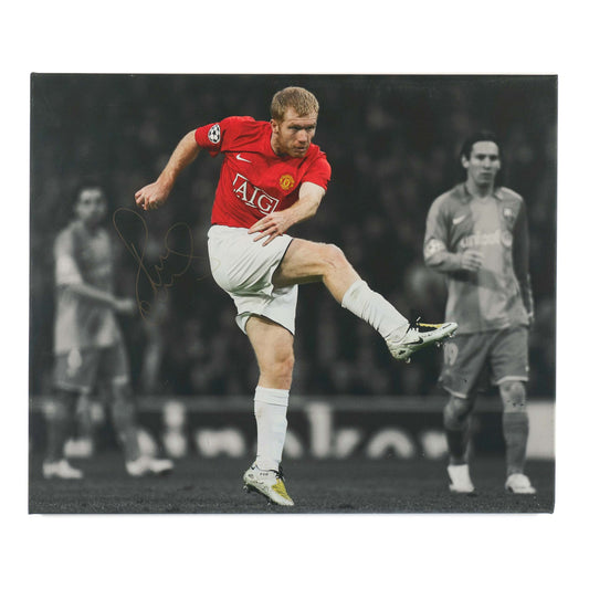 Manchester United - Paul Scholes - Signed Canvas