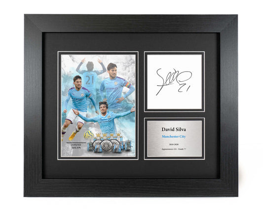 David Silva Manchester City Preprint Display